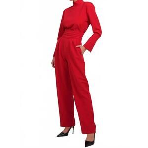 NEW PARENTEZI tuxedo pant in red